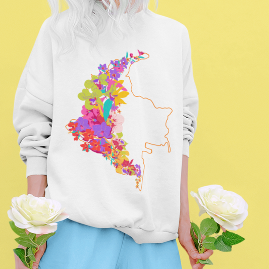 Saco Blanco Colombia en Flor