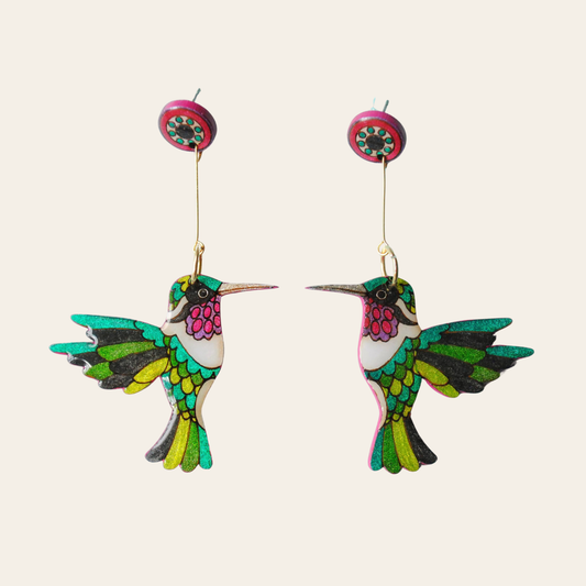 Aretes Colibrís