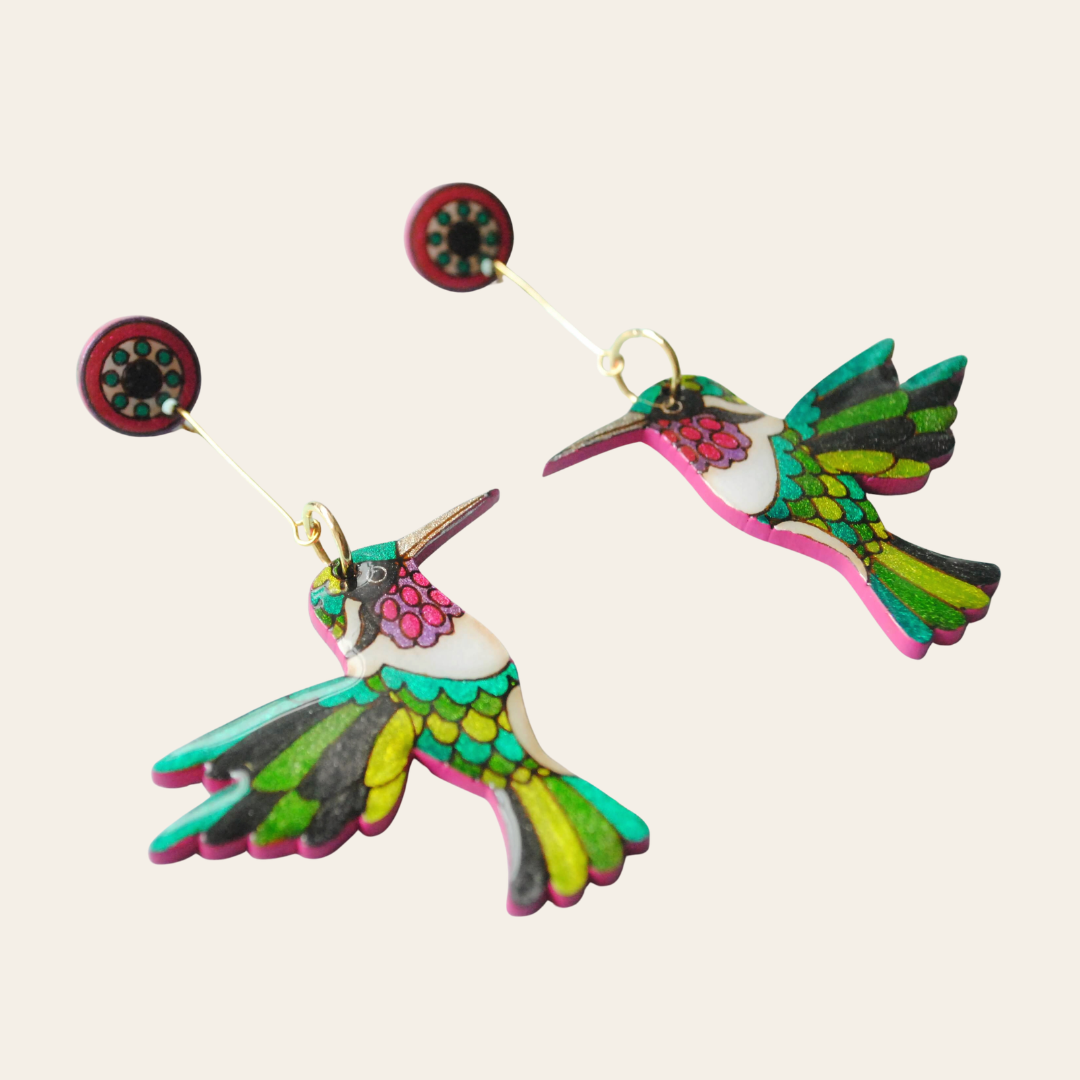 Aretes Colibrís
