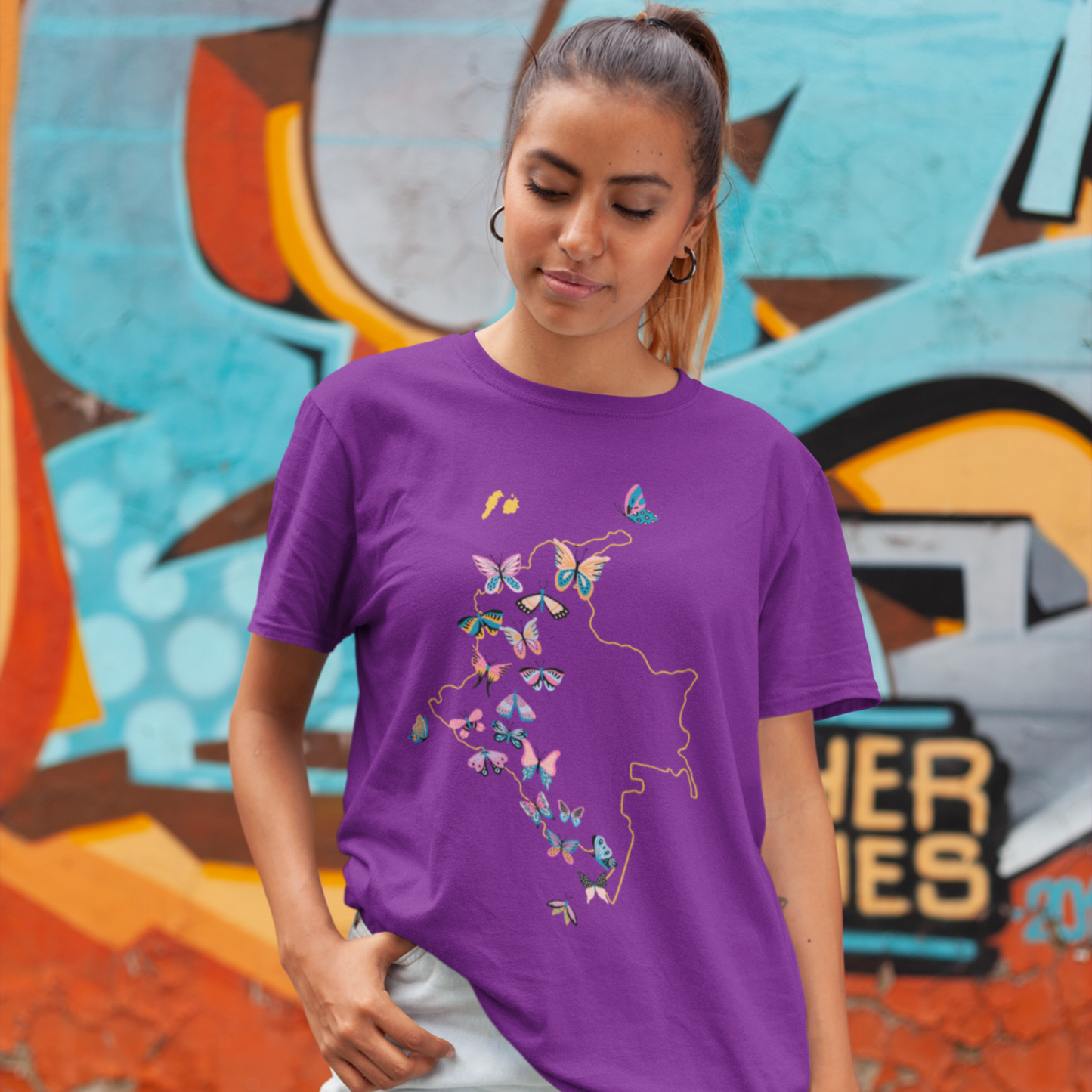 Camiseta Mariposas de Colombia