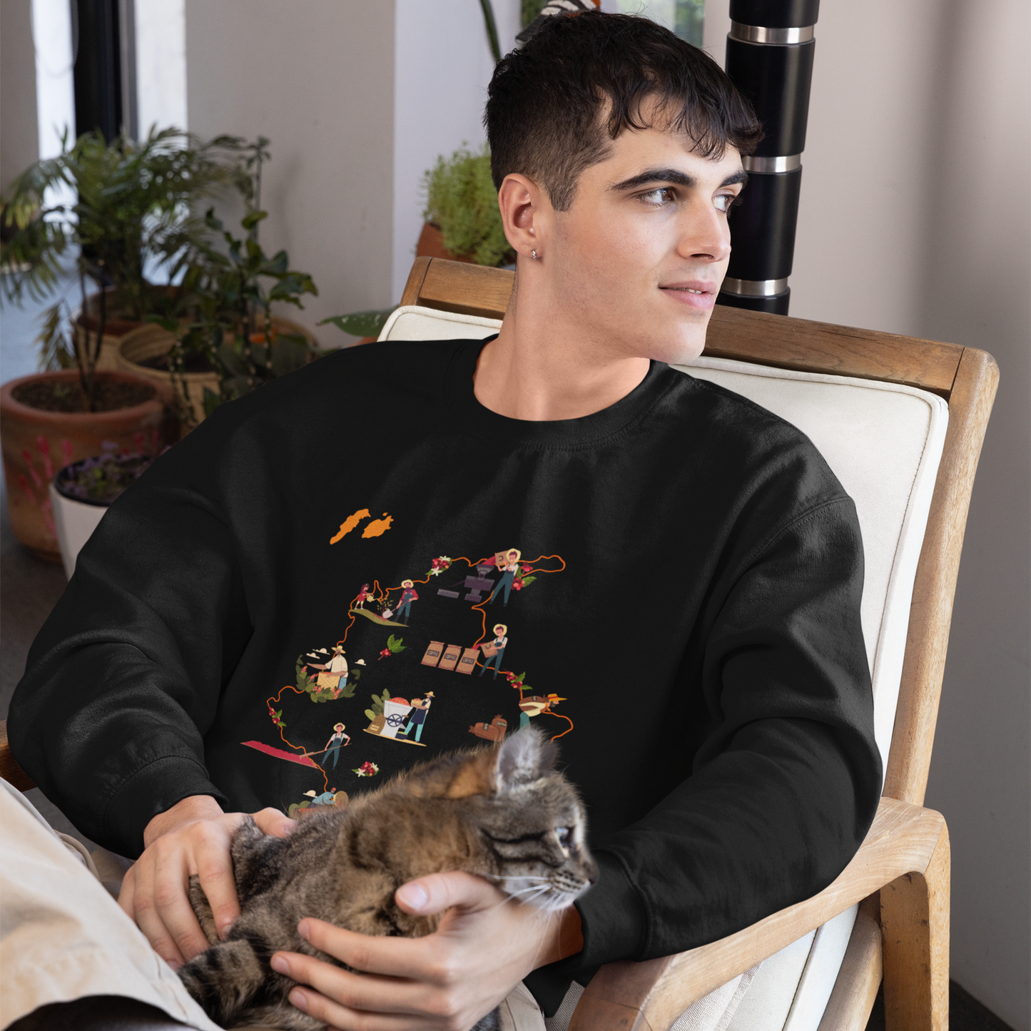 Sweatshirt Colombia es café