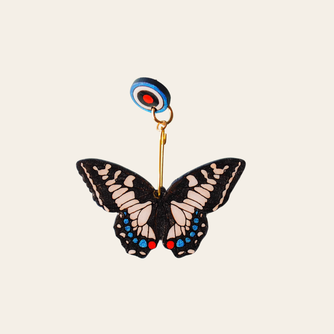 ARETES MARIPOSAS BLANCAS